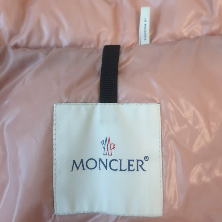Moncler Caille Velvet Down Puffer Jacket Pink Size 2