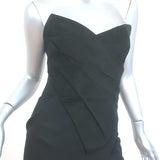 Donna Karan Strapless Pleated Dress Black Size 0