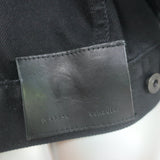 Proenza Schouler Belted Denim Jacket Black Cotton Size Medium