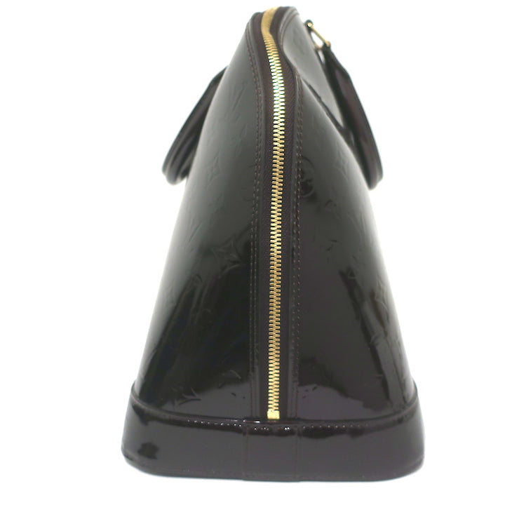 Louis Vuitton Alma GM Bag Amarante Monogram Vernis Patent Leather