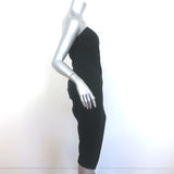 Donna Karan Strapless Pleated Dress Black Size 0