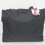 LeSportsac x Libertine Fringe Boat Tote Black Nylon Large Crossbody Bag NEW