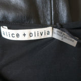 Alice + Olivia Havana Vegan Leather Cutout Maxi Dress Black Size 0