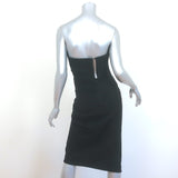 Donna Karan Strapless Pleated Dress Black Size 0