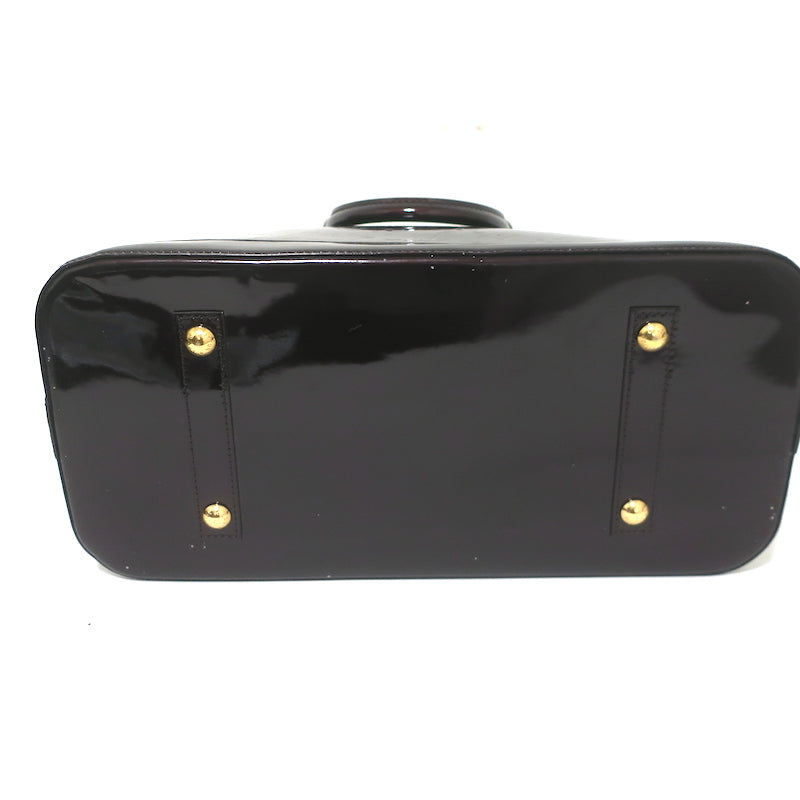 Louis Vuitton Alma GM Bag Amarante Monogram Vernis Patent Leather