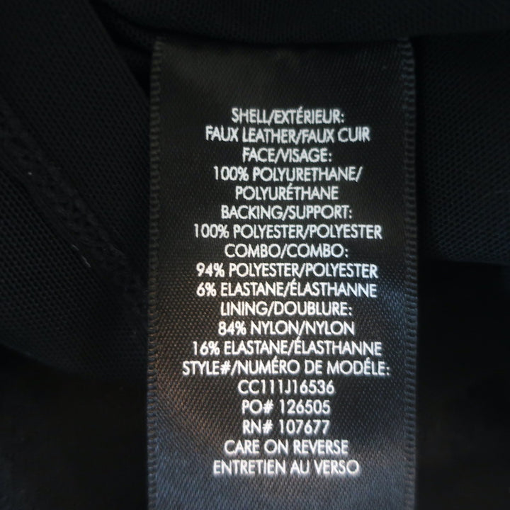 Alice + Olivia Havana Vegan Leather Cutout Maxi Dress Black Size 0