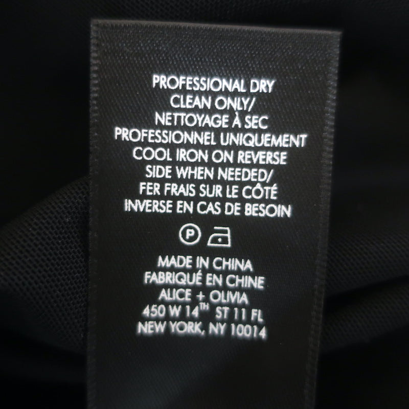 Alice + Olivia Havana Vegan Leather Cutout Maxi Dress Black Size 0