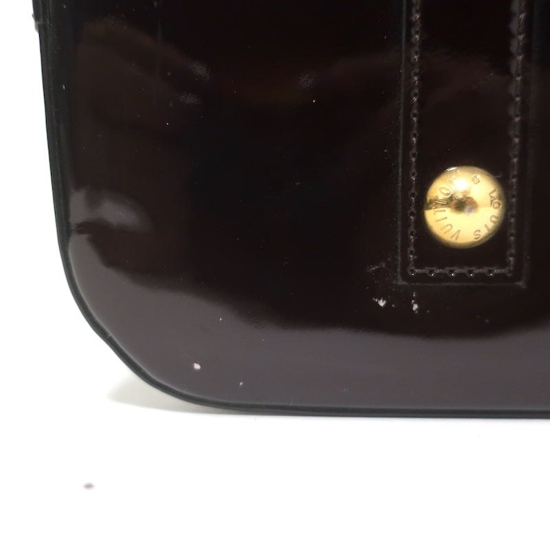 Louis Vuitton Alma GM Bag Amarante Monogram Vernis Patent Leather