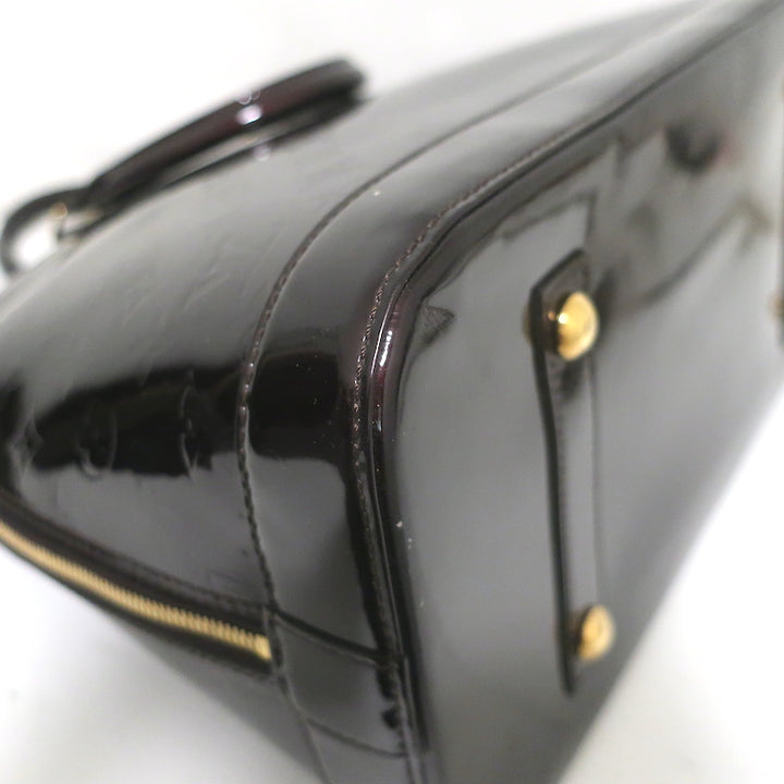 Louis Vuitton Alma GM Bag Amarante Monogram Vernis Patent Leather