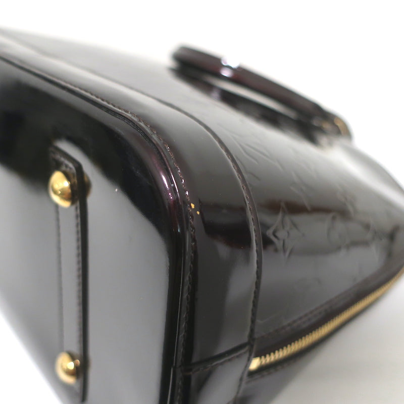 Louis Vuitton Alma GM Bag Amarante Monogram Vernis Patent Leather