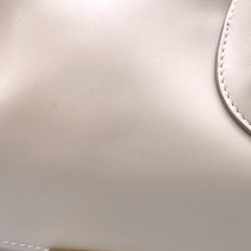 Salvatore Ferragamo Fiamma Medium Top-Handle Bag Bisque Leather