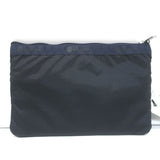 LeSportsac 3-Zip Cosmetic Bag Deep Sea Blue Nylon NEW
