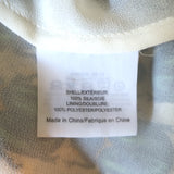 Tory Burch Blouse Kerry Scarab Print Silk Chiffon Size 8 Long Sleeve Top