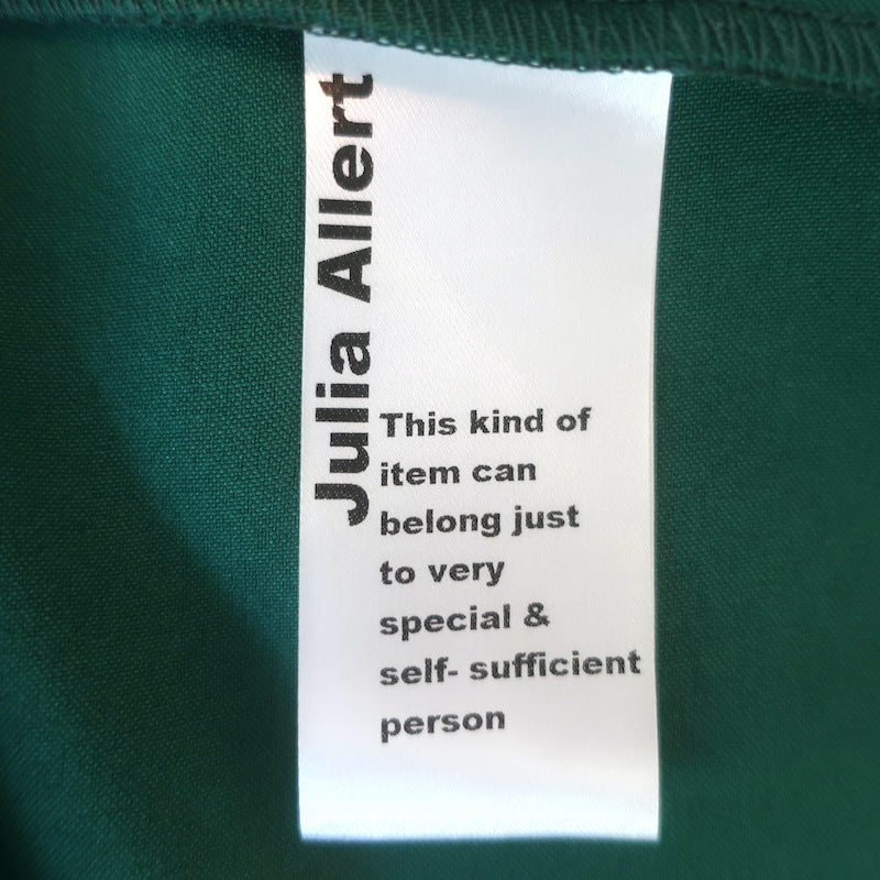 Julia Allert Puff Sleeve Collared Blouse Green Size Extra Small