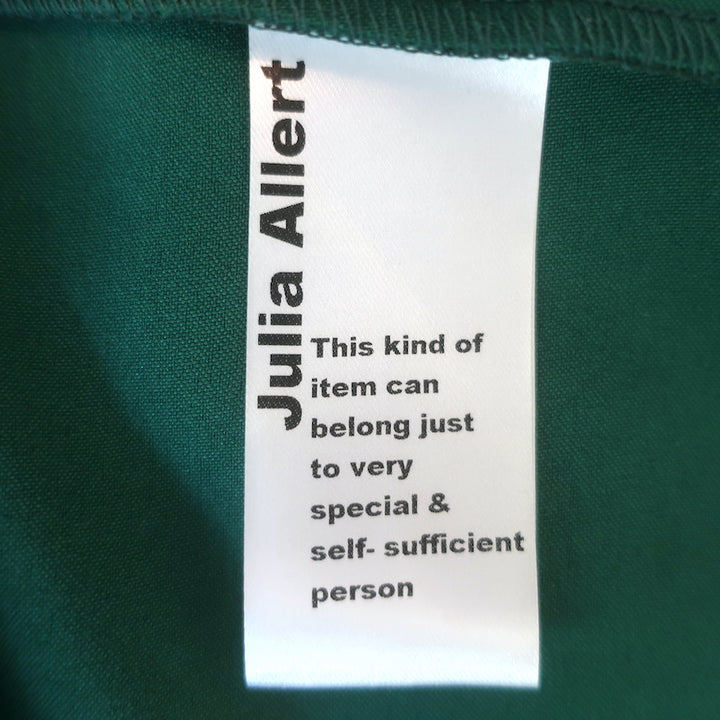 Julia Allert Puff Sleeve Collared Blouse Green Size Extra Small
