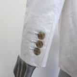 Jenni Kayne Keaton Blazer White Stretch Linen Size 2 Double Breasted Jacket