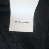 Moschino Cheap & Chic black knit tunic dress with lace insets and ruffles, pre-owned authentic luxury, size US 6