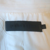 Jenni Kayne Keaton Blazer White Stretch Linen Size 2 Double Breasted Jacket