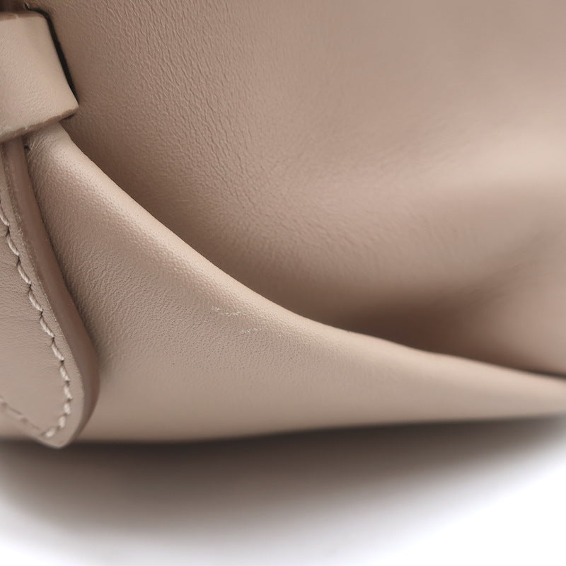 Salvatore Ferragamo Fiamma Medium Top-Handle Bag Bisque Leather