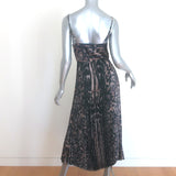 AllSaints Jinx Pleated Leopard Print Midi Dress Size Extra Small