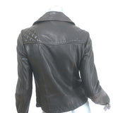 AllSaints Bleeker Biker Jacket Black Quilted Leather Size US 2