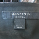 AllSaints Jinx Pleated Leopard Print Midi Dress Size Extra Small