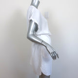 Electric & Rose Mini Dress Serra White Cotton Gauze Size Small Short Sleeve NEW