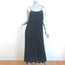 Vince Polka Dot Midi Slip Dress Black Pleated Crepe Size Small