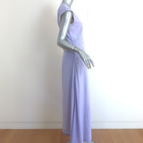 Victoria Beckham Cap Sleeve Midi Dress Lavender Silk Size US 6