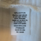 Electric & Rose Mini Dress Serra White Cotton Gauze Size Small Short Sleeve NEW