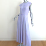 Victoria Beckham Cap Sleeve Midi Dress Lavender Silk Size US 6