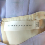 Victoria Beckham Cap Sleeve Midi Dress Lavender Silk Size US 6
