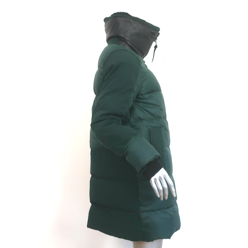 Canada Goose Altona Shearling &amp; Leather-Trim Down Parka Coat Green Size Small