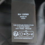 The Kooples Cropped Leather Bomber Jacket Anthracite Size 0