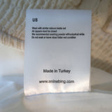 ANINE BING Mini Skirt Cream Lace-Trim Cotton Size Medium