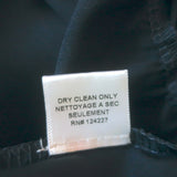 MISA Fleur Pom Pom Top Navy Ruffled Satin Size Small Sleeveless Top