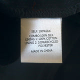 La Ligne Charlotte Tie-Strap Bicolor Colorblock Dress Green Satin Size Small