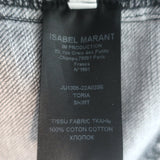 Isabel Marant Toria Denim Midi Skirt Gray Size 34