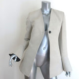 Co Peplum Cuff Jacket Clay Wool-Hemp Canvas Size Extra Small