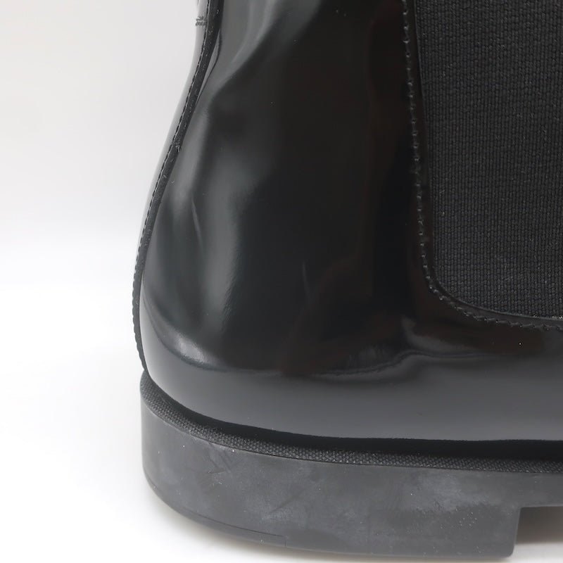 Dior Homme Chelsea Boots Black Patent Leather Size 42
