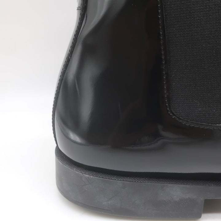Dior Homme Chelsea Boots Black Patent Leather Size 42