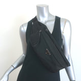 Prada Montagna Belt Bag Black Tessuto Nylon Medium Crossbody