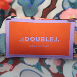 La DoubleJ silk-twill Long & Sassy maxi dress in Matisse multicolor print, pre-owned, gently worn, authentic designer piece.