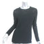 St. John Crystal-Embellished Long Sleeve Top Black Degrade Knit Size Small NEW