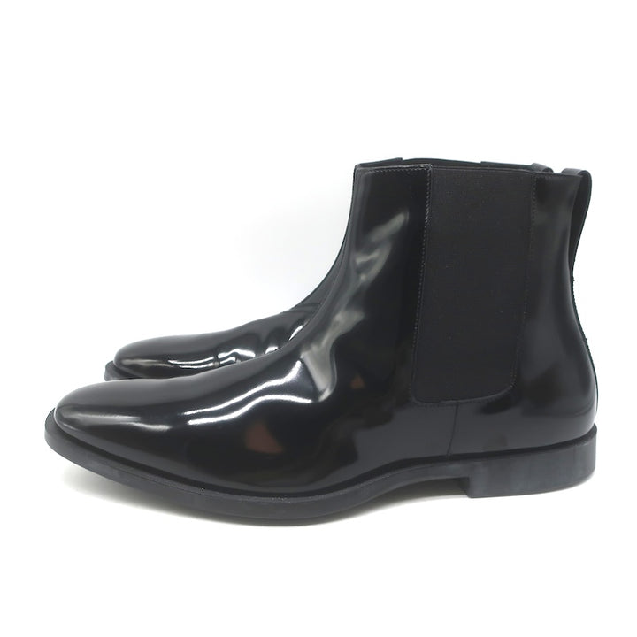 Dior Homme Chelsea Boots Black Patent Leather Size 42