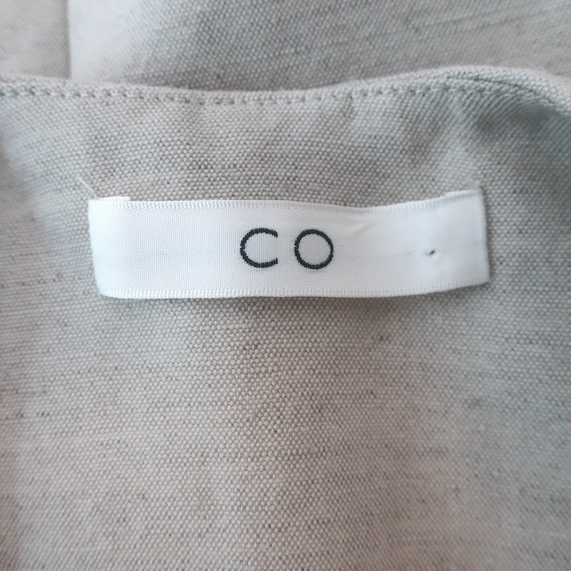 Co Peplum Cuff Jacket Clay Wool-Hemp Canvas Size Extra Small