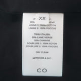 Co Peplum Cuff Jacket Clay Wool-Hemp Canvas Size Extra Small