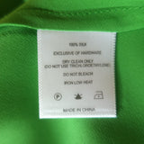 Dannijo Midi Slip Dress Kelly Green Silk Satin Size Small