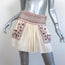 Isabel Marant Etoile Vera Mini Skirt Ecru Embroidered Cotton Gauze Size 36