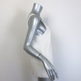 Chloe Scoop Neck Tank Top Milk Silk Crepe Size 38